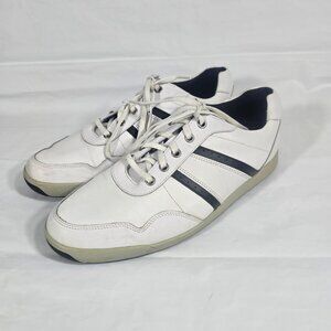 FootJoy Spikeless Golf Shoes Men Size 10M White Casual Contour Leather 54363